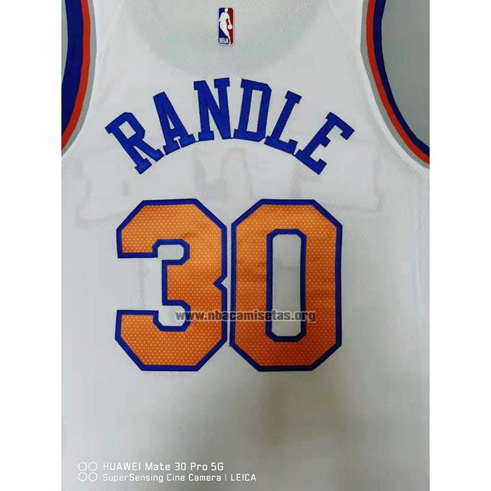 Camiseta New York Knicks Julius Randl NO 30 Association Blanco